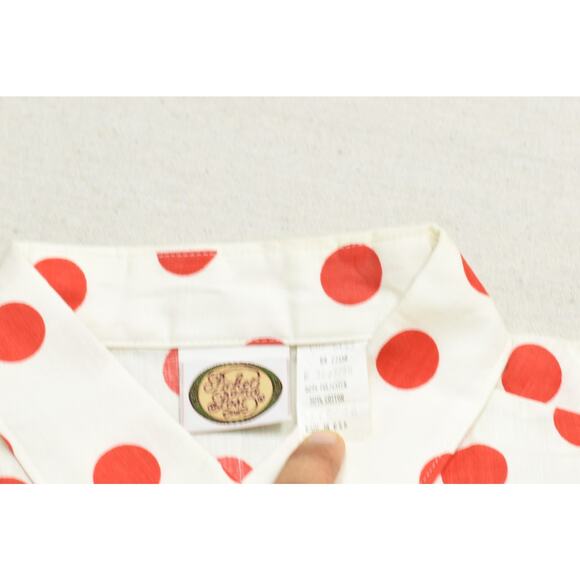 Picket & Post Polka Dot Button Down Shirt Women's Regular Size 16 - Picture 2 of 8